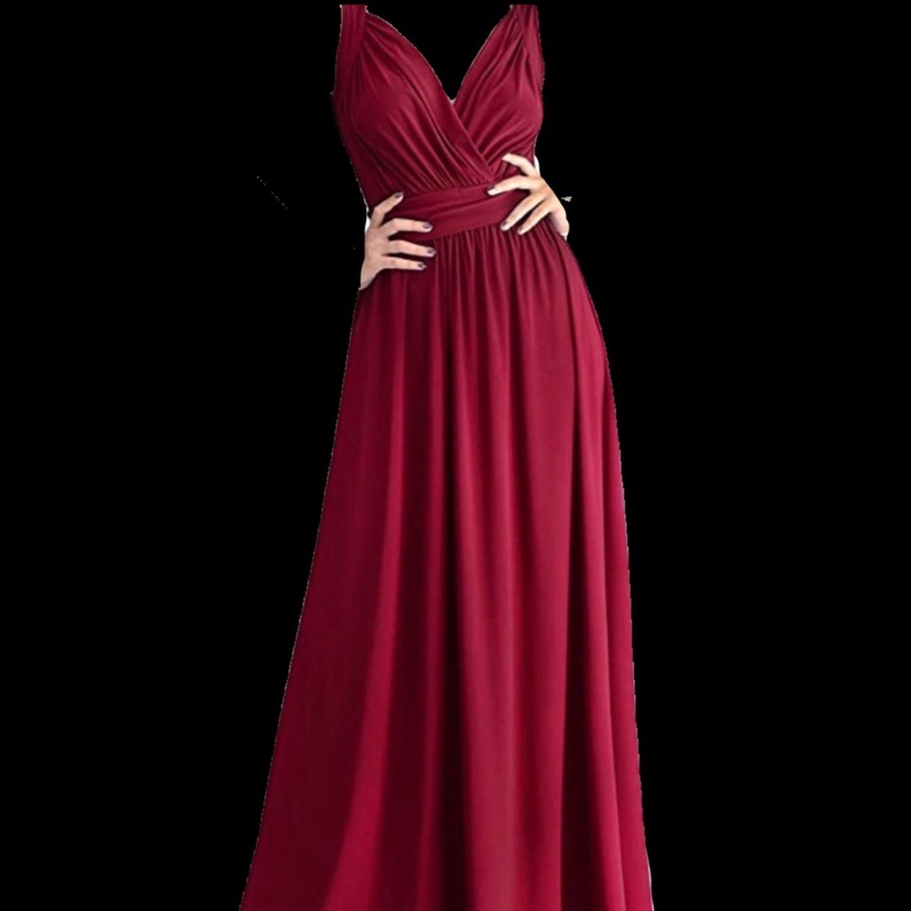 Crimson Red bridesmaids/prom dress